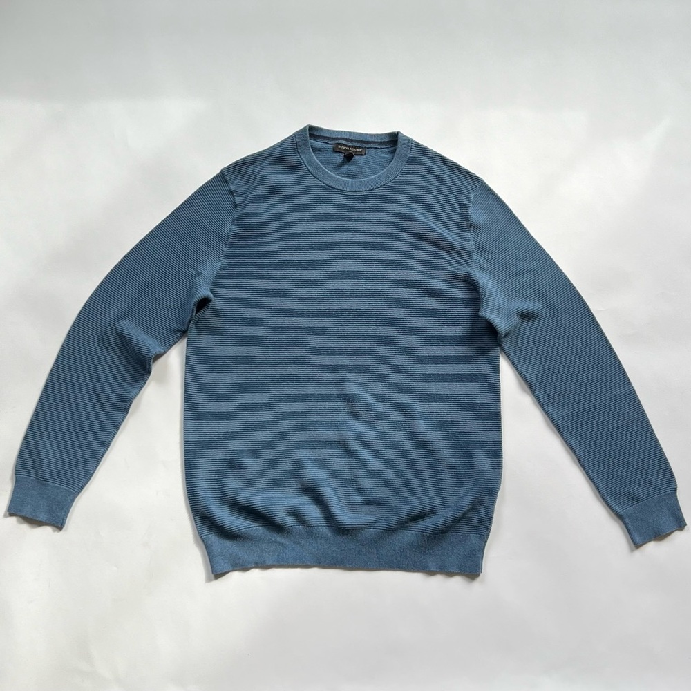 Banana Republic Blue Knit Sweater, Size Medium
